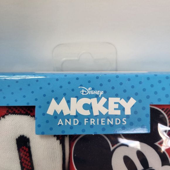 New Disney Mickey Mouse Pet Owner Matching Set Crew Socks Dog Bandana Plaid Red - Picture 6 of 15